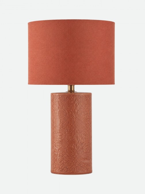 Candeeiro de Mesa Aurea em Cer�mica Terracota 42 cm