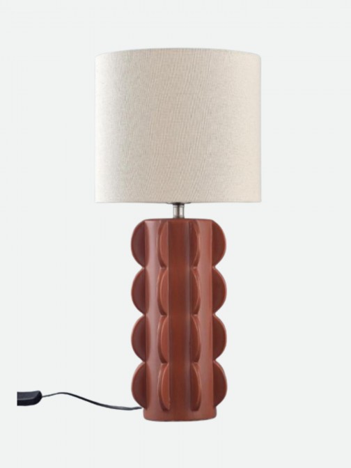 Candeeiro de Mesa Cactus em Cer�mica Terracota 54 cm