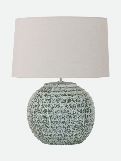 Candeeiro de Mesa Nevoa em Cer�mica Verde 54 cm