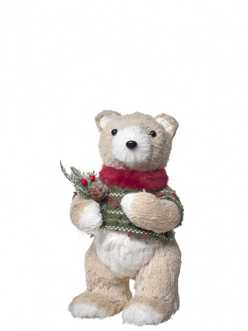 Decorative Christmas Bear 323 Beige