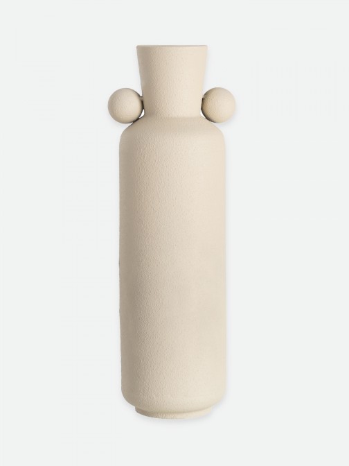 Metal jar 346 beige 52 cm