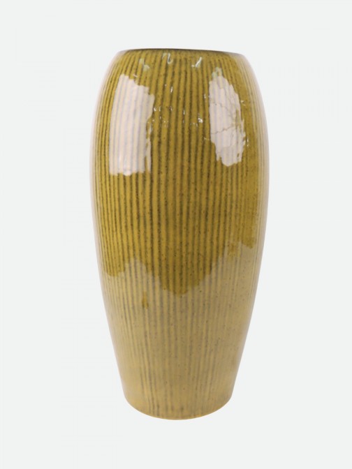 Essencia Yellow Decorative Ceramic Vase 33.5 cm
