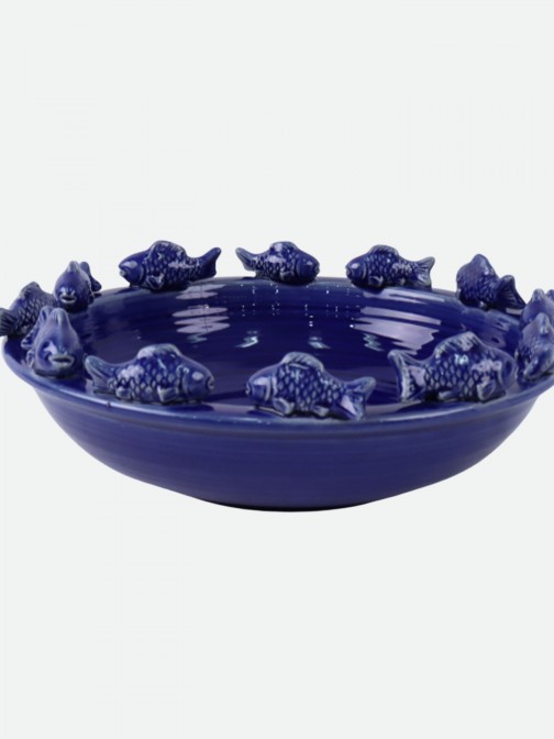 Ta�a Decorativa Fishes em Cer�mica