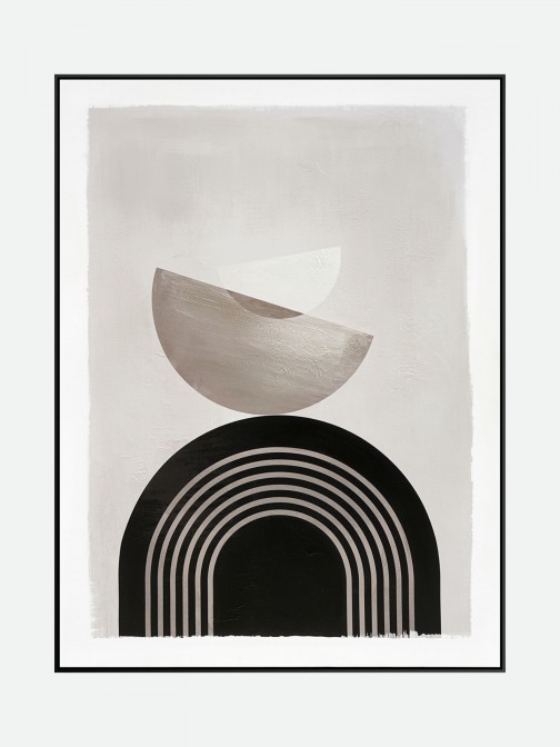 Quadro Decorativo Curve 16451 Pintado � M�o 90x120cm