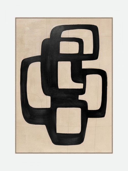 Quadro Decorativo Geo 19718 Pintado � M�o 100x140cm