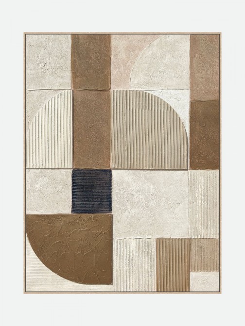 Quadro Decorativo Light Wood 22149 Pintado � M�o 90x120cm