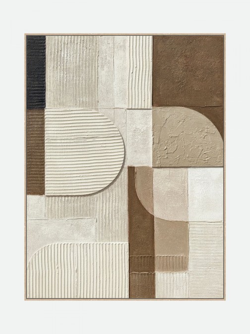 Quadro Decorativo Light Wood 22150 Pintado � M�o 90x120cm
