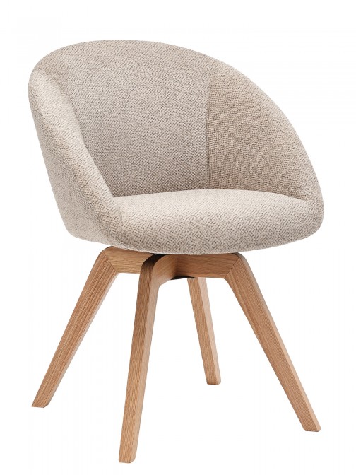 Swivel Dining Chair Beige - Pack 4
