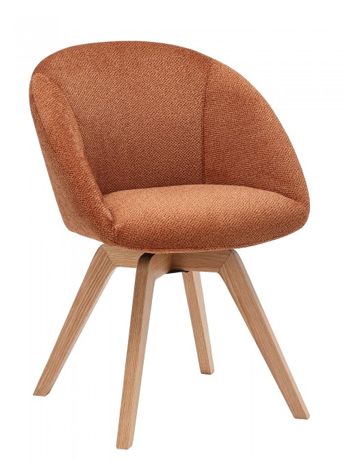 Swivel Dining Chair Orange