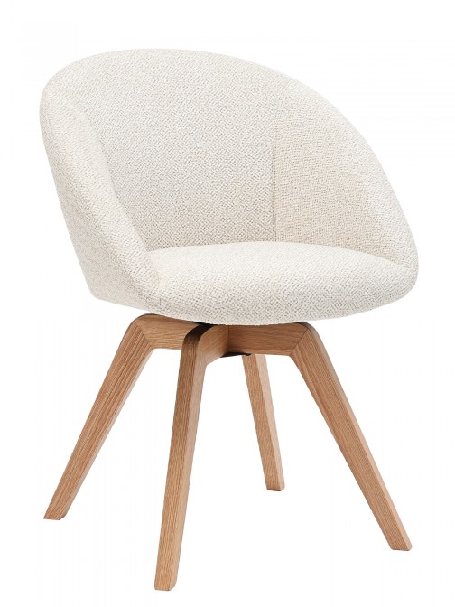 Swivel Dining Chair Cream