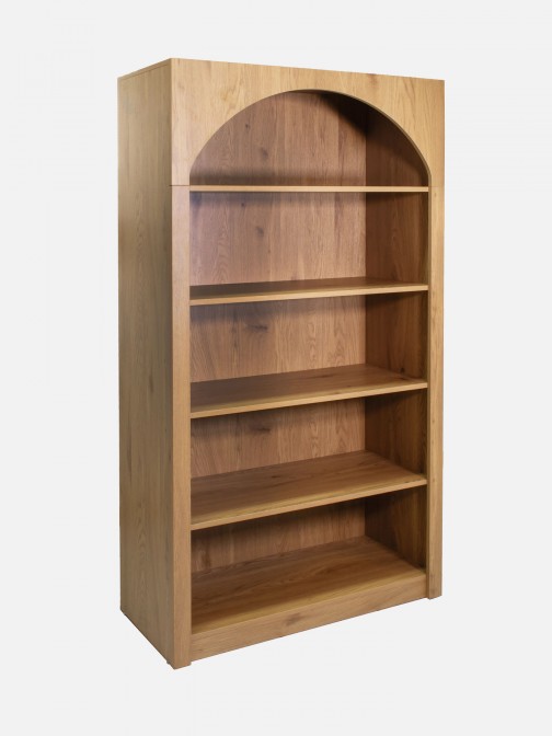 Wooden Bookcase with 5 Shelves Sagitta Brown