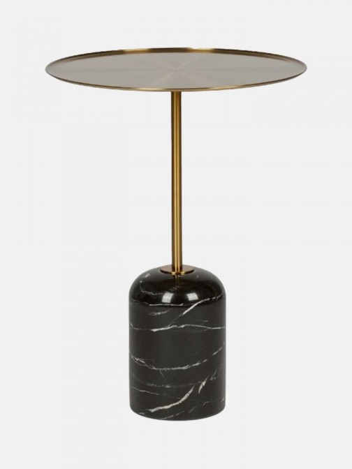 CETINA support table black marble �45cm
