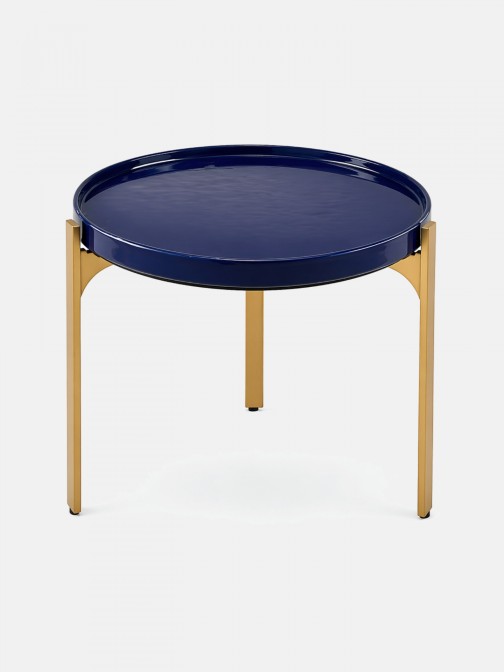 KORANA blue ceramic side table �60cm