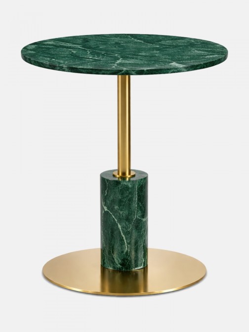 MIRNA side table green crystal marble �40cm