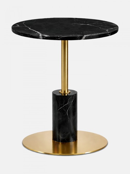 MIRNA side table black marquina marble �40cm