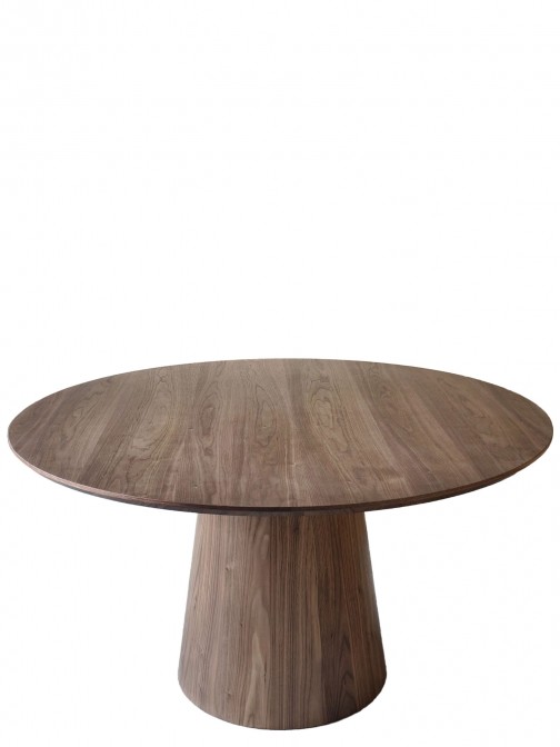 Walnut Round 135cm Dining Table Pictor