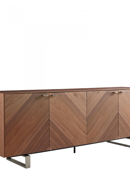 4-Door Wooden Sideboard Taurus Brown