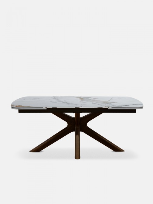 Extensible Dining Table 180(260)X90 cm Columba Golden Carrara