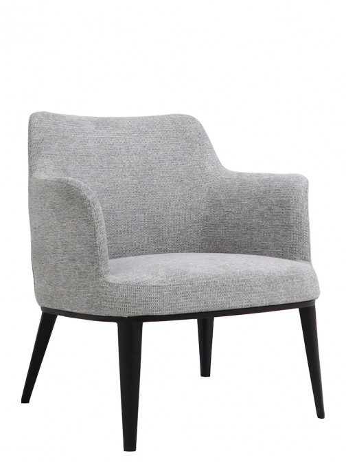 Metal and Fabric Armchair Marselha Gray