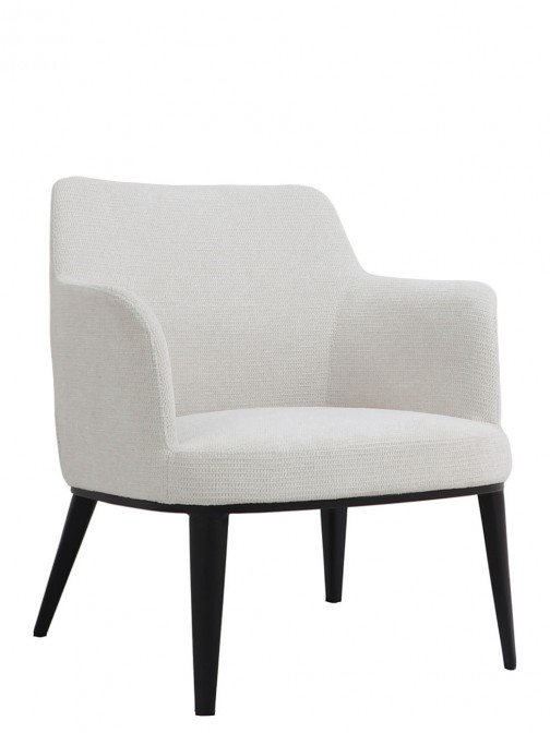 Metal and Fabric Armchair Marselha Cream