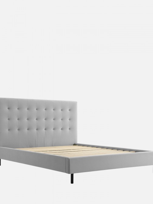 TORMES CAMA 22023 160x200 CINZA REQUER MONTAGEM