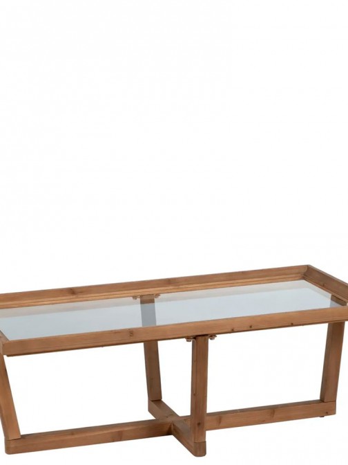 Wood/Glass Coffee Table 085