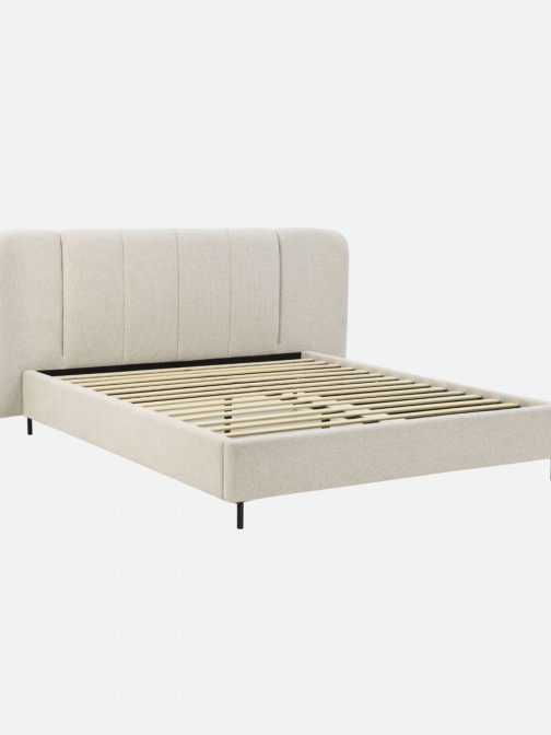 Cama de Matrimonio Albany con Somier 160x200cm  Beige