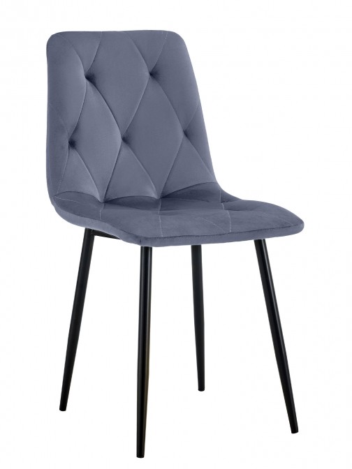 Velvety Dining Chair Grenoble Blue