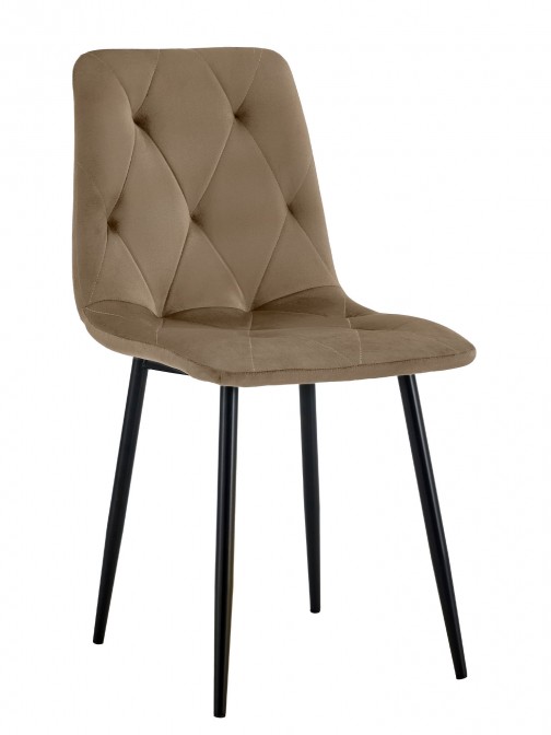 Velvety Dining Chair Grenoble Brown