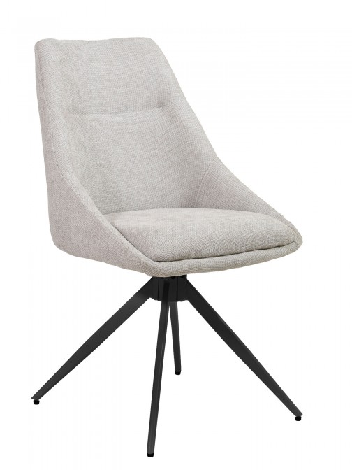 Silla de Comedor Giratria Caen Gris/Negra