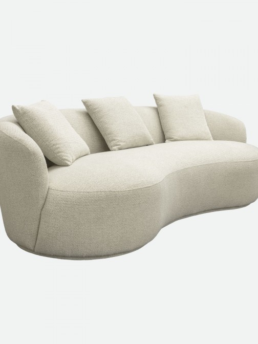 Giorgio 3-Seater Sofa Cream 228 cm