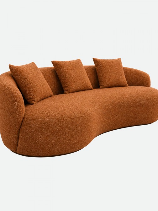 Giorgio 3-Seater Sofa Orange 228 cm