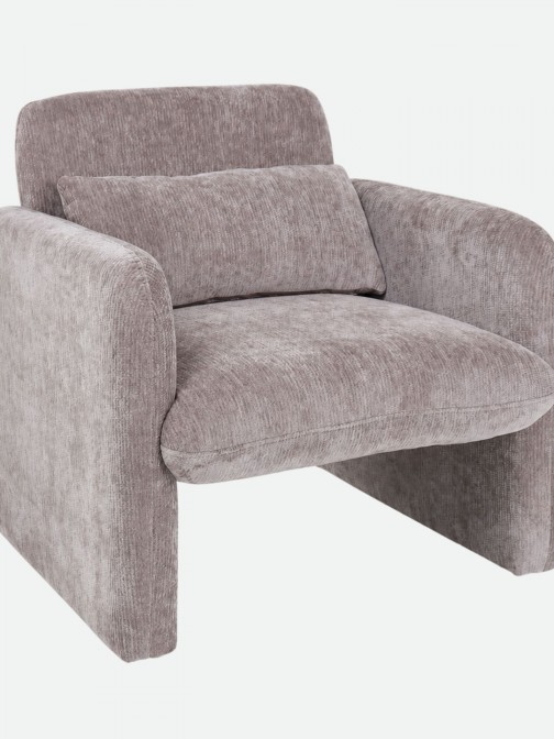 Rubicon armchair in taupe chenille