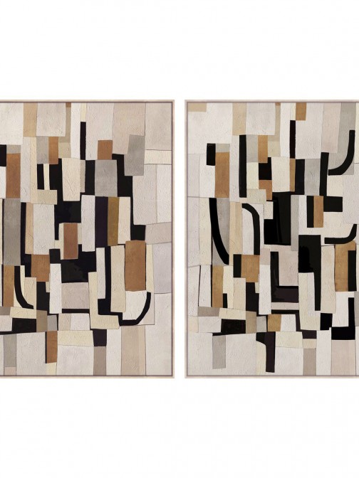 Cuadro Decorativo Abstracto 832A Multicolor