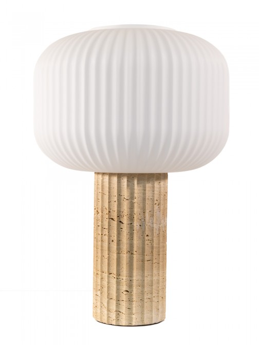 Solene marble and glass table lamp