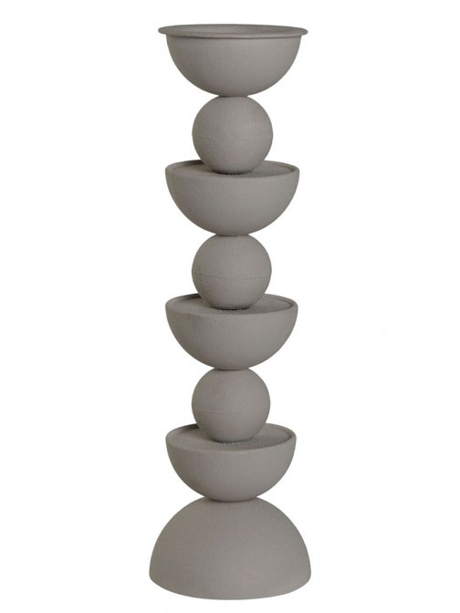 Portavelas Metlico 292 Gris