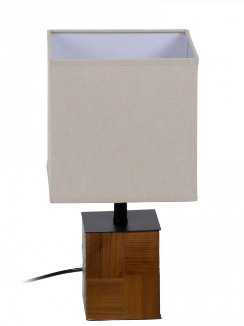 Wooden Table Lamp 425 Brown