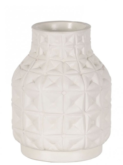 Vaso Decorativo de Cermica 502 Branco