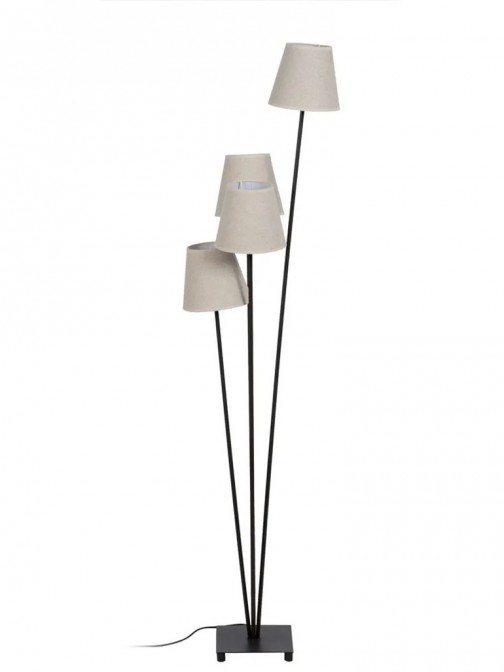 Iron Floor Lamp 621 Brown/Cream