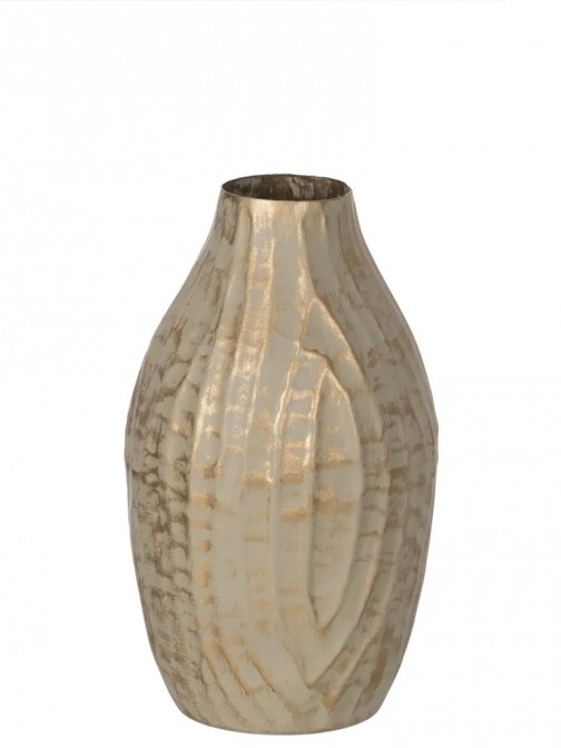 Iron Vase 079 Golden/Beige