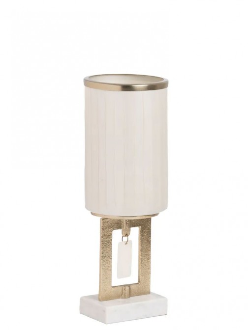 Vaso Decorativo de Metal 108 Branco