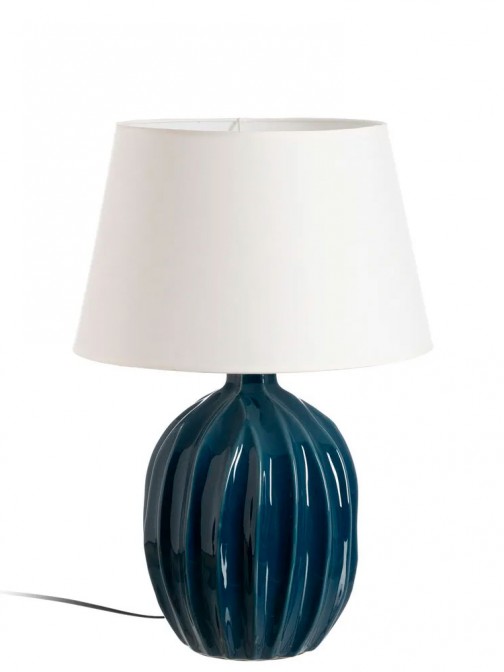 Candeeiro de Mesa de Cermica 827 Azul