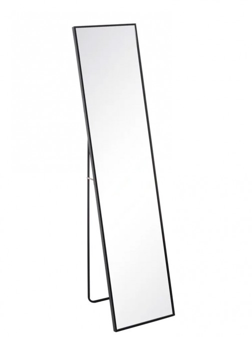 Espejo de Pie Rectangular de Metal 734 Negro