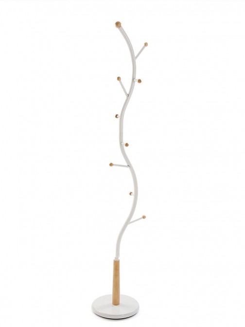 Perchero de Madera y Metal Sisak 736 Blanco