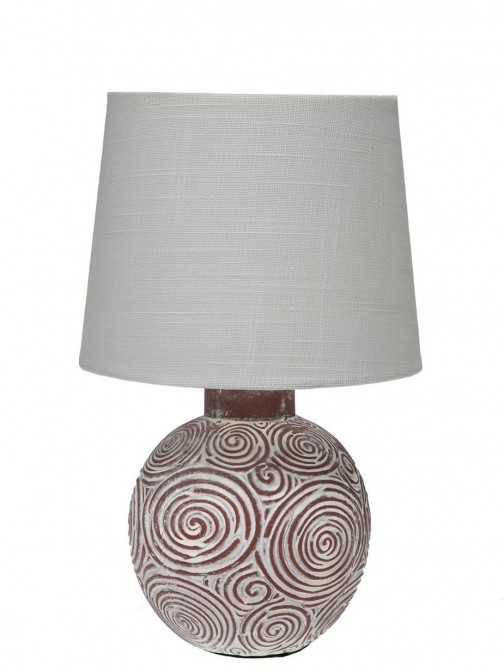 Candeeiro de Mesa de Cermica 193 Castanho