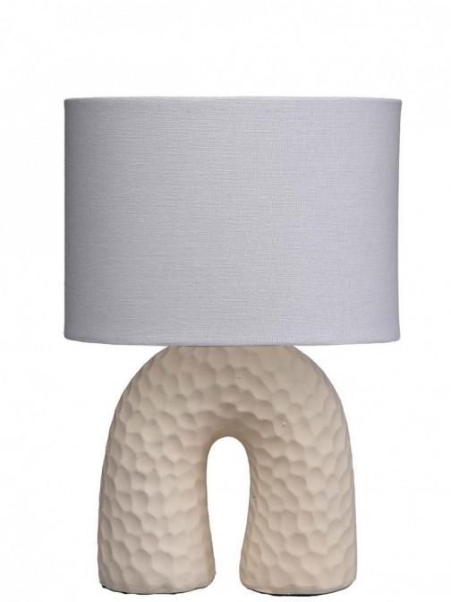 Candeeiro de Mesa de Cermica 210 Bege
