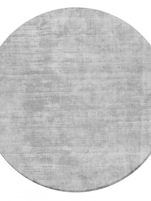 Plain Round Rug Jambi 030 Gray