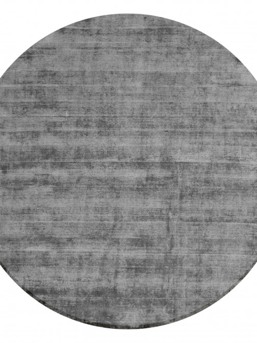 Plain Round Rug Jambi 71431/889 Dark Gray