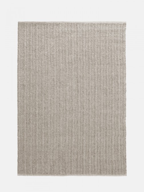 Natural Weave Plain Rug in Dark Grey
