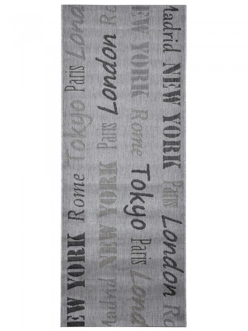 Alfombra de Pasillo Interior/Exterior Kitchen 03492/032 Gris